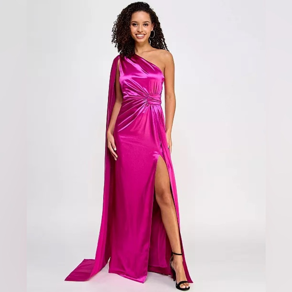 City Studios Deep Orchid Flyaway Gown